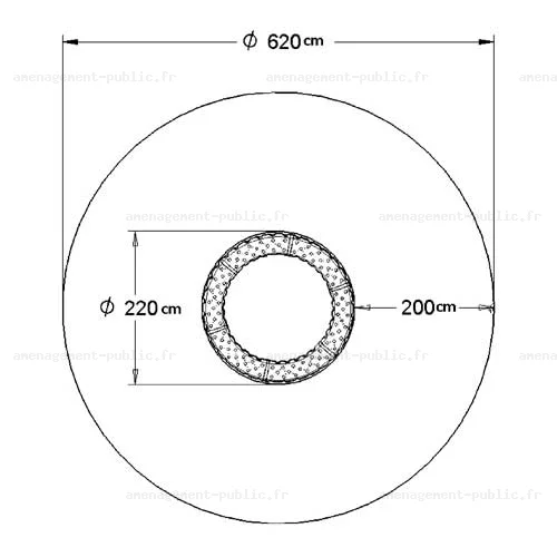 Structure de jeux dynamique pour aires de jeux extérieurs 
